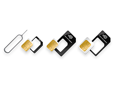 Apple iPhone 6s Plus - Adattatore sim-card kit 3 pezzi da Nano a Standard + Nano a Micro+Micro a Standard+OpenTool