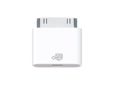 NGM Droid Duo - Adattatore da micro USB a connettore 30-PIN iPhone Bianco