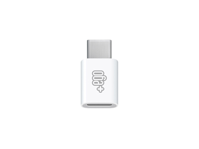 Huawei Ascend P2 - Adattatore da micro USB ad USB Type-C Bianco