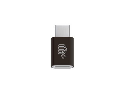 Alcatel ONE TOUCH POP C5 - Adattatore da micro USB ad USB Type-C Nero