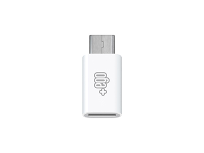 Alcatel ONE TOUCH IDOL 2 - Adattatore da USB Type-C a Micro USB Bianco