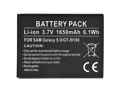 Samsung GT-I9100 Galaxy S2 - Batteria Litio 1650 mAh slim