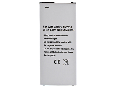 Samsung SM-A510 Galaxy A5 2016 - Batteria Litio 3000 mAh slim