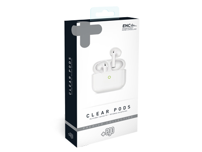Alcatel Idol 3  5.5'' - Auricolari Wireless Premium Collection Clear Pods Bianco
