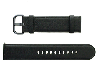 Samsung SM-R830 Galaxy Watch Active2 40mm - Cinturino in Pelle Completo Taglia S Nero