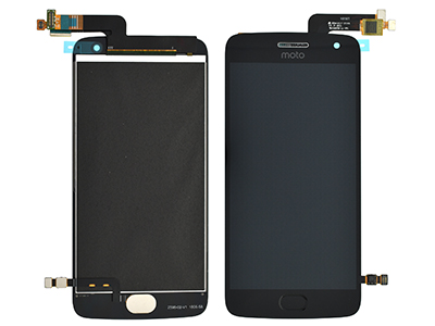 Motorola Moto G5 Plus - Lcd + Touch Screen + Tasto Home Black