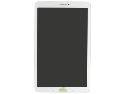 Samsung SM-T561 Galaxy TAB E 9.6'' 3G + WIFI - Lcd + Touchscreen + Frame + Tasto Home Bianco