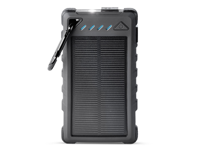 SonyEricsson C903 - Power Bank ricarica solare doppia uscita Usb A  8000mAh Nero