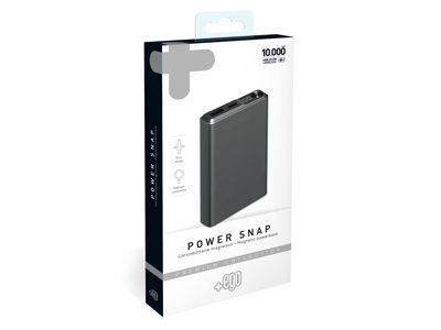 NGM Metal Devil - Power Snap Carica batterie Wireless portatile Premium 10000mAh  Nero
