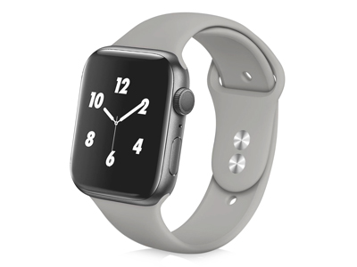 Apple Apple Watch 44mm. Serie 5 A2093-A2157 - Cinturino Smartwatch cassa 42/44/45/49mm Serie Silicone Argento