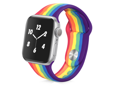 Apple Apple Watch 40mm. Serie 6 A2291-A2375 - Cinturino Smartwatch cassa 38/40/41mm Serie Silicone Unika