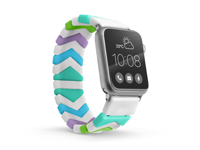 Apple Apple Watch 45mm. Serie 7 A2474-A2478 - Cinturino in Silicone Universale per Smartwatch e Orologi Candy Serie FreeStyle