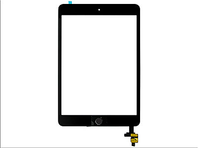Apple iPad Mini Model n: A1432-A1454-A1455 - Touch screen + Flat Con Tasto Home Qualità Eccelsa Nero