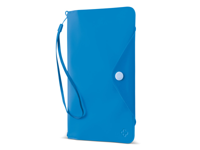 Nokia C2-03 - Water Clutch Portafoglio Impermeabile Light Blue