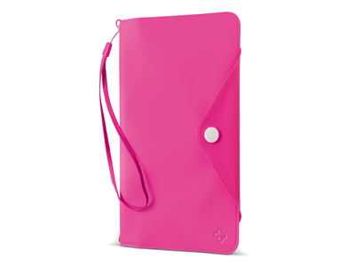 Nokia C2-03 - Water Clutch Portafoglio Impermeabile Pink