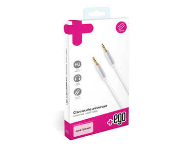 Huawei Media Pad  M2 10.0 LTE - 3,5mm to 3,5mm AUX  audio jack cable White