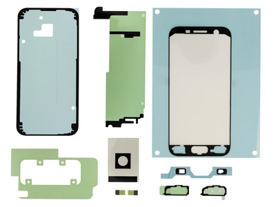 Samsung SM-A320 Galaxy A3 2017 - Kit Adesivo Montaggio Display + Cover Batteria + Tasti Funzione + Tasto Home Completo