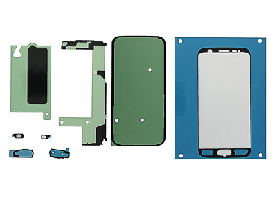 Samsung SM-G930 Galaxy S7 - Kit Adesivo Montaggio Display + Cover Batteria + Tasti Funzione + Tasto Home Completo