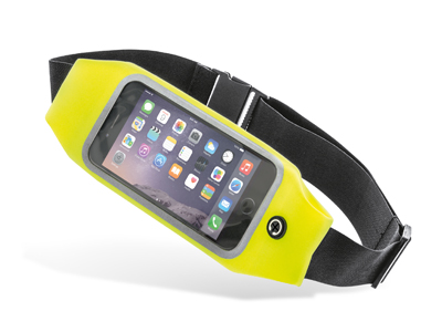 Lg D620 G2 Mini - Sport Belt tessuto ultralight Universale Smartphone fino 5'' Colore Lime