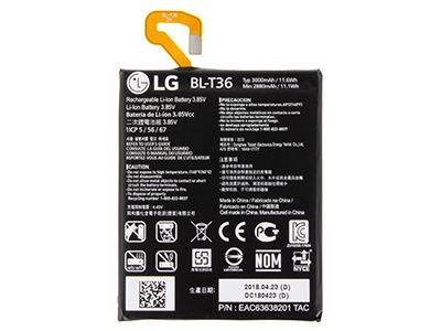 Lg LMX410EO K11 Dual - BL-T36  Batteria 3000 mAh Li-Ion **Bulk**