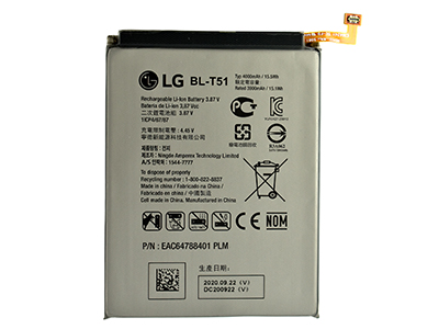 Lg LMK420EMW K42 Dual Sim - BL-T51 Batteria 4000 mAh Li-Ion **Bulk**
