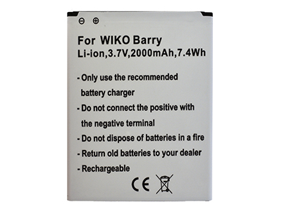 Wiko Rainbow 3G - Batteria Litio 2000 mAh  slim
