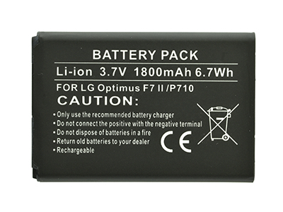 Lg P710 Optimus L7 II - Batteria Litio 1800 mAh slim
