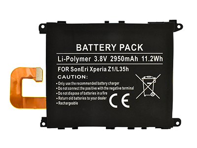 Sony Xperia Z1 C6903 - Batteria Litio 2950 mAh slim