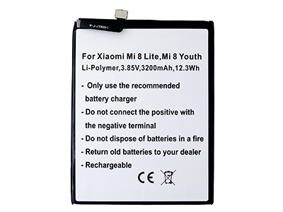 Xiaomi Mi 8 Lite - Li-Ion battery 3200 mAh slim