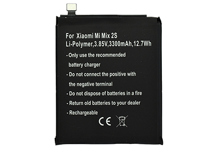Xiaomi Mi Mix 2s - Batteria Litio 3300 mAh slim