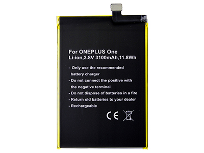 OnePlus OnePlus One - Batteria Litio 3100 mAh slim