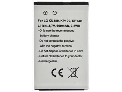 Lg KU380 - Batteria Litio 600 mAh