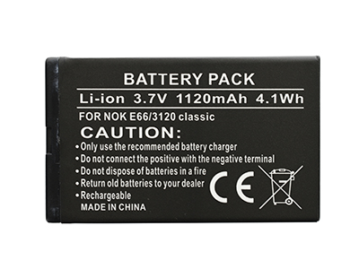 Nokia E66 - Batteria Litio 1120 mAh slim