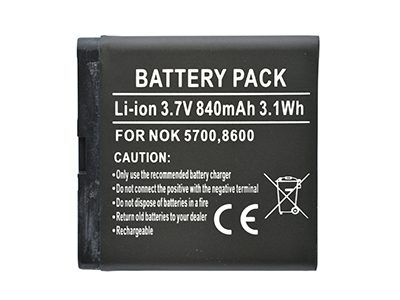 Nokia 7390 - Batteria Litio 840 mAh slim