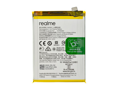 Realme Realme 6 Pro - BLP757 Batteria 4300 mAh Li-Ion + Adesivo **Bulk**