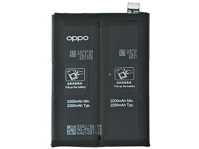 Oppo Find X3 Neo - BLP825 Battery 2250 mAh Li-Ion + Adhesive