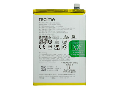 Realme Realme Narzo 50i Prime - BLP877 Batteria 5000 mAh Li-Ion + Adesivo **Bulk**