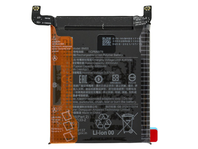 Xiaomi Mi 11 Ultra 5G - BM55 Batteria 5000 mAh + Adesivo **Bulk**