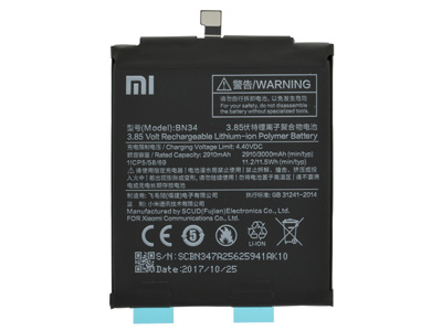 Xiaomi Redmi 5A - BN34 Batteria 3000 mAh + Adesivo **Bulk**
