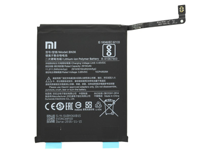 Xiaomi Mi A2 - BN36 Battery 3010 mAh + Adhesive