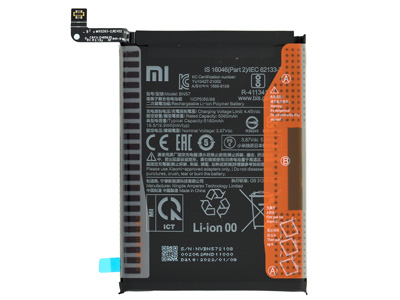 Xiaomi Poco X3 NFC - BN57 Batteria 5160 mAh + Adesivo **Bulk**