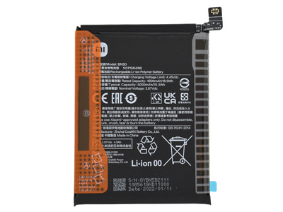 Xiaomi Redmi Note 11S 4G - BN5D Batteria 5000 mAh + Adesivo **Bulk**