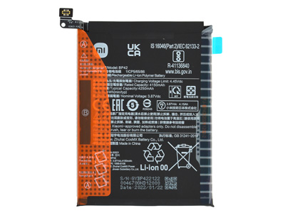 Xiaomi Mi 11 Lite - BP42 Batteria 4150 mAh + Adesivo **Bulk**