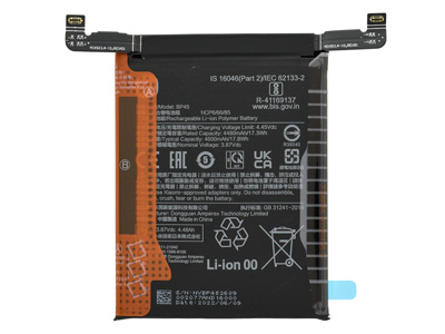 Xiaomi Xiaomi 12 Pro - BP45 Batteria 4600 mAh + Adesivo **Bulk**