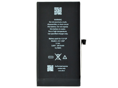 Apple iPhone 12 Pro - Batteria 2815 mAh qualità Premium PRO Celle AAA+ **nuove zero cicli**