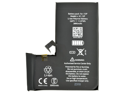 Apple iPhone 13 Pro - Batteria 3095 mAh qualità Premium SMART Celle AAA **nuove zero cicli**