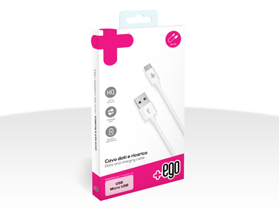 NGM Forward Art - Sync Data and Charging cable Usb A - Micro USB White 20 cm