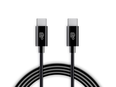 Meizu Pro 7 - Sync Data and Charging cable  Usb C - Usb C 60W Black 1 mt.