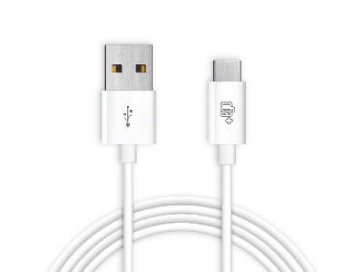 BlackBerry Keyone - Sync Data and Charging cable Usb A - Usb C White 2 mt.