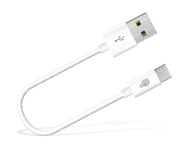 BlackBerry Keyone - Sync Data and Charging cable Usb A - Usb C White 20 cm